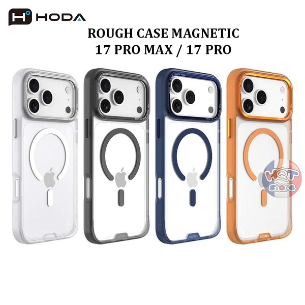 Ốp lưng nhám mờ HODA Rough Case Magsafe cho IPhone 17 Pro Max / 17 Pro
