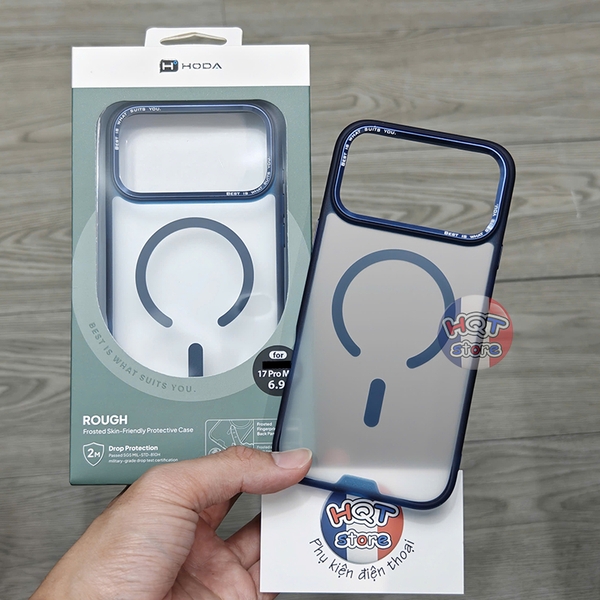 Ốp lưng nhám mờ HODA Rough Case Magsafe cho IPhone 17 Pro Max / 17 Pro