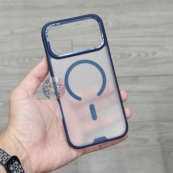 Ốp lưng nhám mờ HODA Rough Case Magsafe cho IPhone 17 Pro Max / 17 Pro