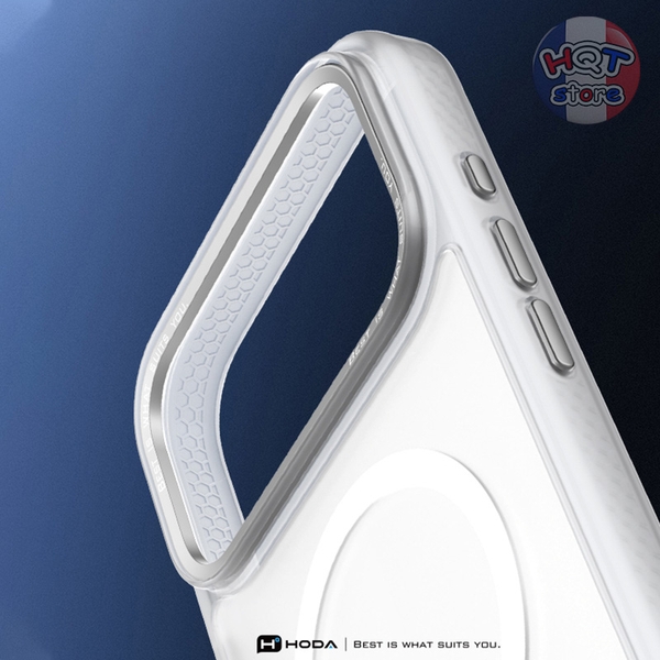 Ốp lưng nhám mờ HODA Rough Case Magsafe cho IPhone 17 Pro Max / 17 Pro
