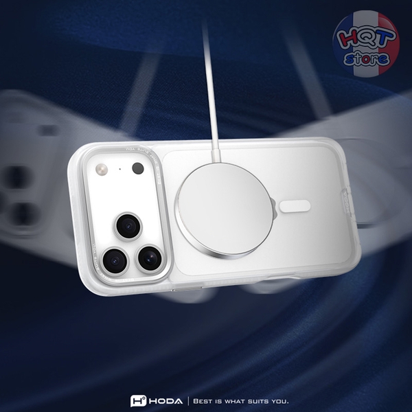 Ốp lưng nhám mờ HODA Rough Case Magsafe cho IPhone 17 Pro Max / 17 Pro