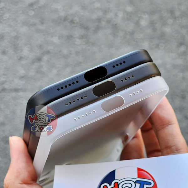 Ốp lưng nhám mỏng Ultra Slim 0.35mm IPhone 15 Pro Max 15 Pro 15 Plus 15