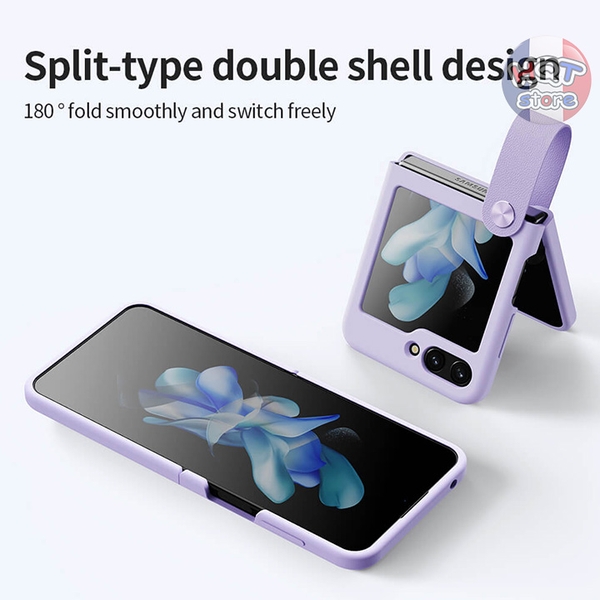 Ốp lưng Nillkin Finger Strap Liquid Silicon Case Samsung Z Flip 5