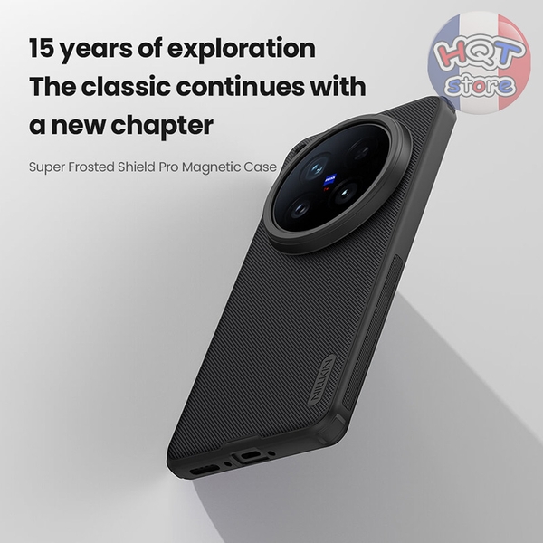 Ốp lưng Nillkin Frosted Shield Pro Magnetic Vivo X200 Ultra