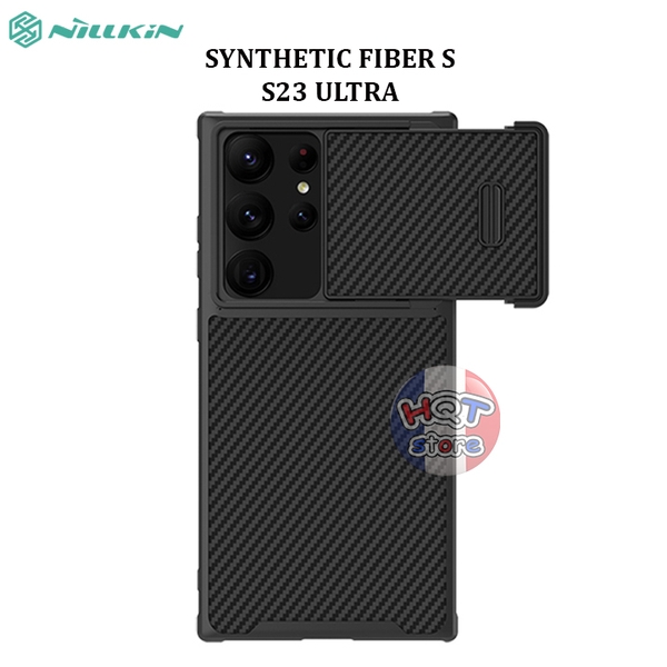 Ốp lưng Nillkin Synthetic Fiber S Case Samsung S23 Ultra sợi carbon