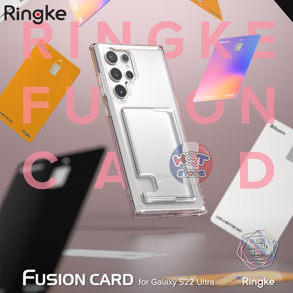 Ốp lưng Ringke Fusion Card Samsung S22 Ultra (có ngăn đựng card)