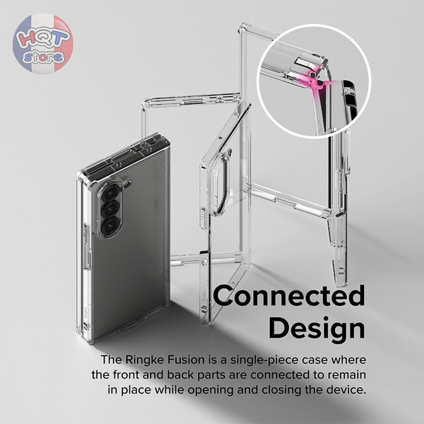 Ốp lưng Ringke Fusion cho Galaxy Z Fold 6 chính hãng