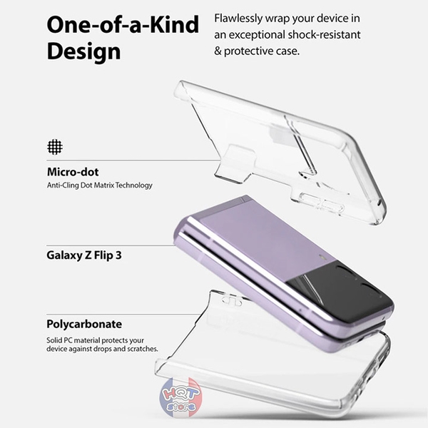 Ốp lưng Ringke Slim Case cho Galaxy Z Flip 3 5G chính hãng