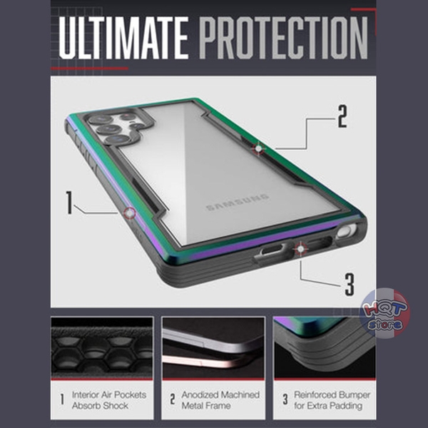 Ốp lưng siêu chống sốc X-Doria Defense Shield cho Samsung S22 Ultra