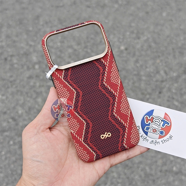 Ốp lưng sợi Aramid Defense Red Snake Case iPhone 17 Pro Max / 17 Pro