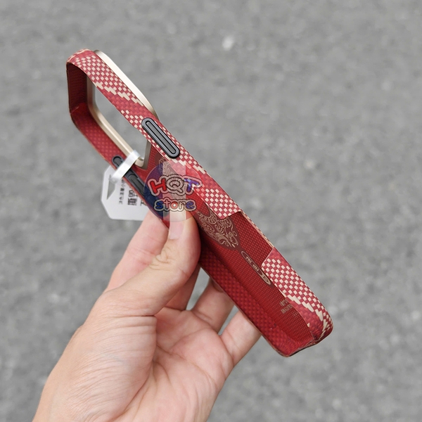Ốp lưng sợi Aramid Defense Red Snake Case iPhone 17 Pro Max / 17 Pro