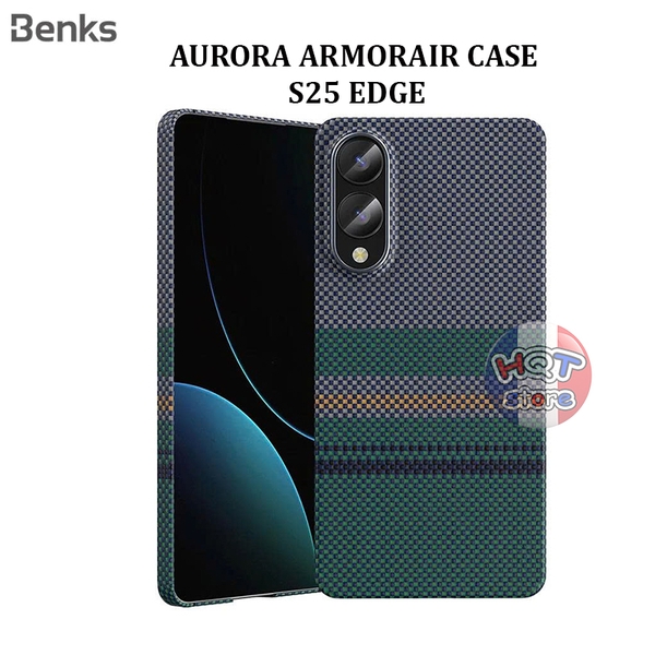 Ốp lưng sợi carbon 600D Benks Aurora ArmorAir Case cho S25 Edge
