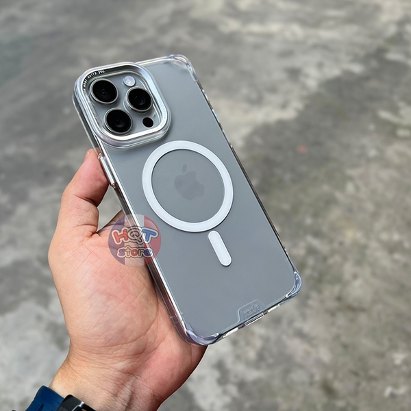 Ốp lưng trong suốt HODA Slim Defender Case iPhone 15 Pro Max / 15 Pro