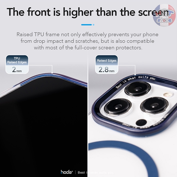 Ốp lưng trong suốt HODA Slim Defender Case iPhone 15 Pro Max / 15 Pro