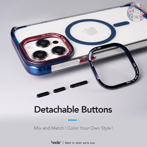 Ốp lưng trong suốt HODA Slim Defender Case iPhone 15 Pro Max / 15 Pro