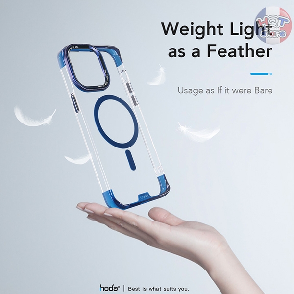 Ốp lưng trong suốt HODA Slim Defender Case iPhone 15 Pro Max / 15 Pro