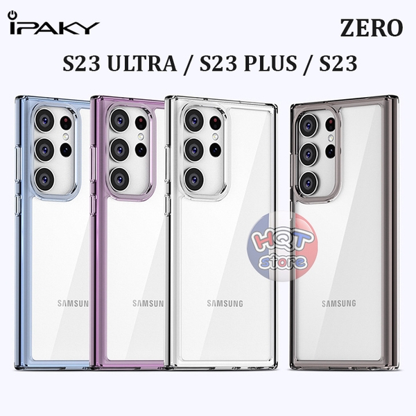 Ốp lưng trong suốt iPaky Zero Samsung S23 Ultra / S23 Plus / S23
