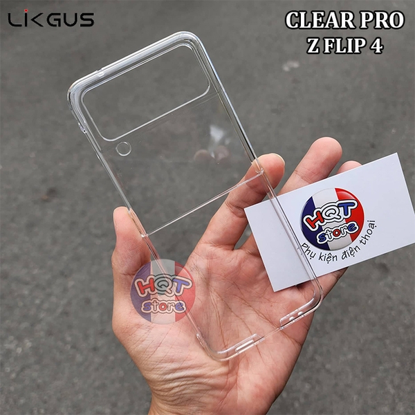 Ốp lưng trong suốt Likgus Clear Pro cho Galaxy Z Flip 4