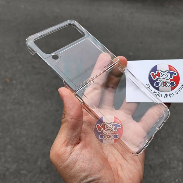 Ốp lưng trong suốt Likgus Clear Ring Holder Case cho Galaxy Z Flip 4