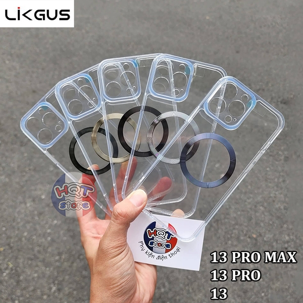 Ốp lưng trong suốt Likgus Glass Magsafe IPhone 13 Pro Max 13 Pro 13