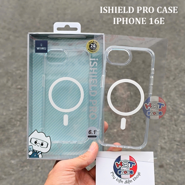Ốp lưng trong suốt WiWU iShield Pro Case cho iPhone 16E 2025