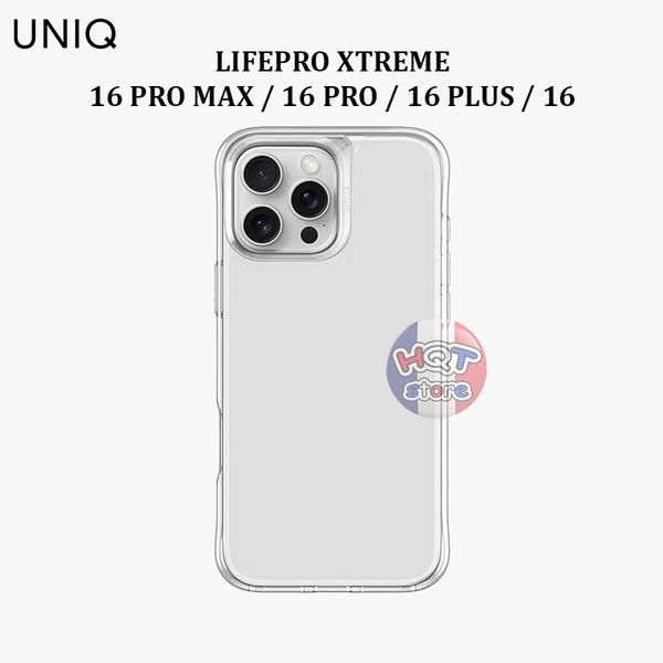 Ốp lưng UNIQ Hybrid LifePro Xtreme IPhone 16 Pro Max 16 Pro 16 Plus 16