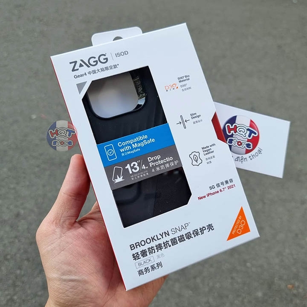 Ốp lưng ZAGG Brooklyn Snap 4M Magsafe Case IPhone 13 Pro Max / 13 Pro