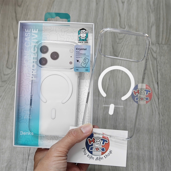 Ốp trong Benks Crystal 2.0mm Full Coverage iPhone 17 Pro Max / 17 Pro