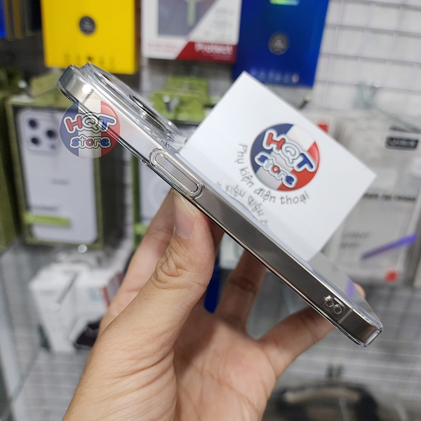 Ốp trong suốt Memumi Clear IPhone 15 Pro Max / 15 Pro / 15 Plus / 15