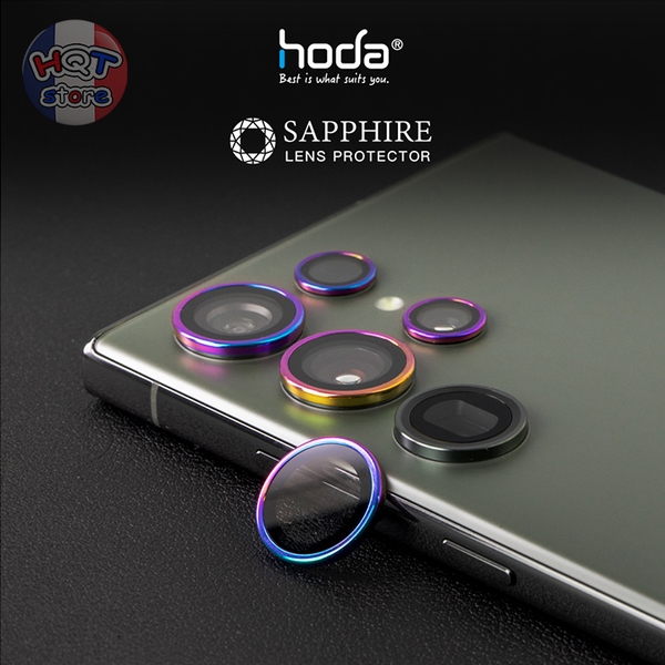 Ốp viền kính bảo vệ 5 Camera Hoda Sapphire cho Samsung S23 Ultra