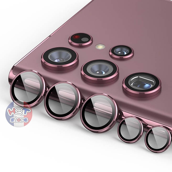 Ốp viền kính bảo vệ 5 camera Lens Protector cho Samsung S22 Ultra