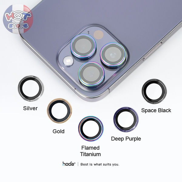 Ốp viền kính bảo vệ Camera Hoda Sapphire IPhone 14 Pro Max / 14 Pro