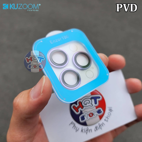 Ốp viền kính bảo vệ Camera Kuzoom  PVD Lens IPhone 14 Pro Max 14 Pro