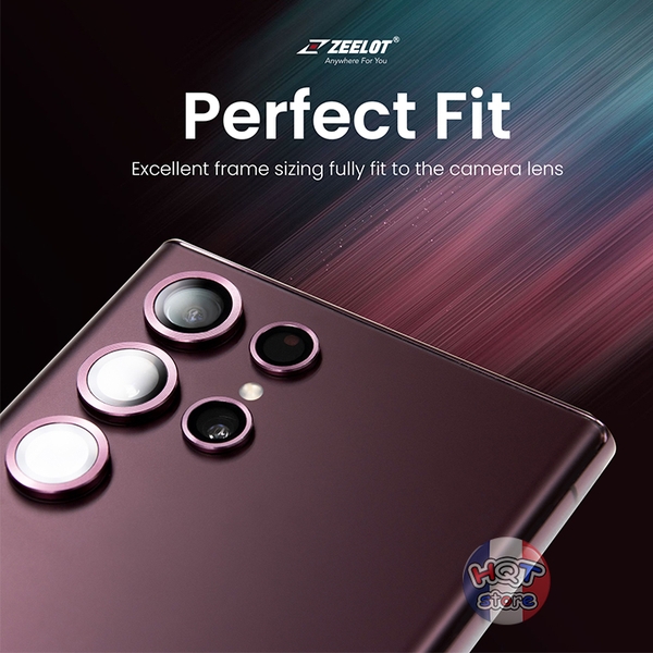 Ốp viền kính bảo vệ Camera ZEELOT Lens Protector cho Samsung S22 Ultra