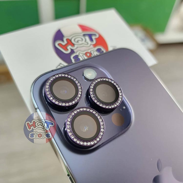 Ốp viền kính Camera Kuzoom Crystal IPhone 14 Pro Max 14 Pro 14 Plus 14