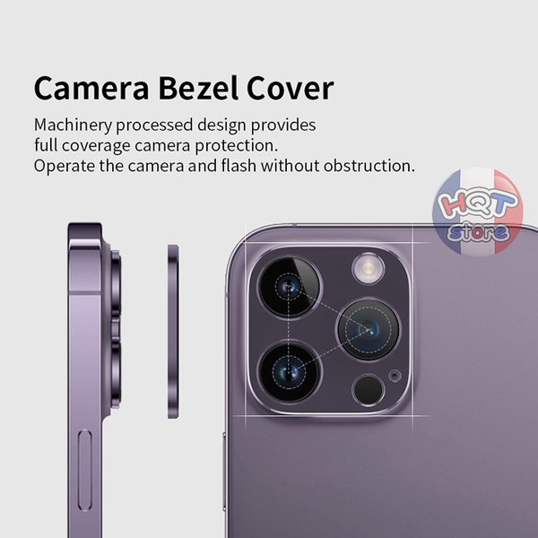 Ốp viền nhôm bảo vệ Camera IPhone 14 Pro Max / 14 Pro / 14 Plus / 14