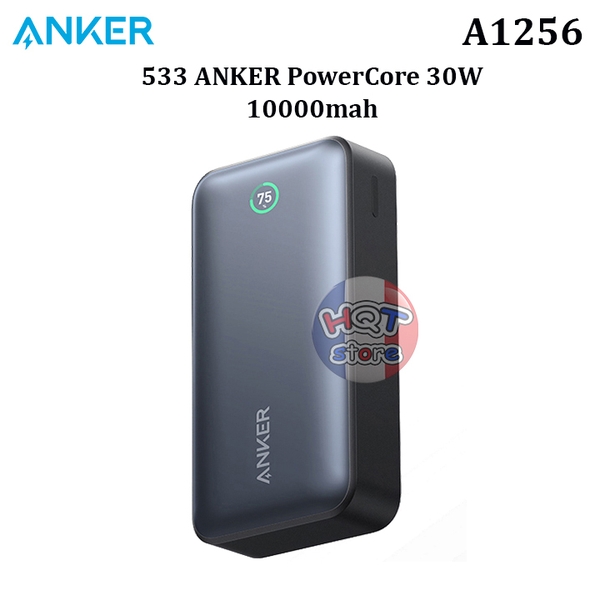 Pin sạc dự phòng sạc nhanh Anker 533 PowerCore 30W 10000 mah PD A1256