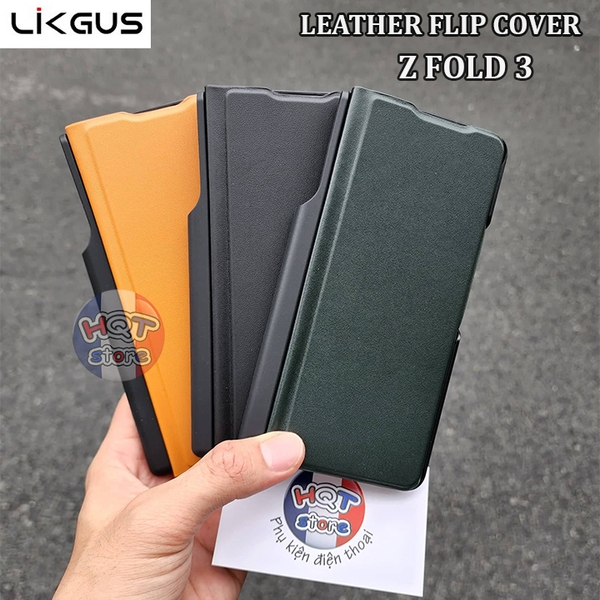 Bao da Likgus Leather Flip Cover cho Samsung Galaxy Z Fold 3 5G