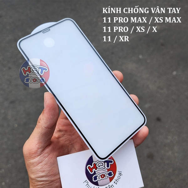 Kính chống vân tay Mocoll Matte 11 Pro Max 11Pro 11 XS Max XS X XR