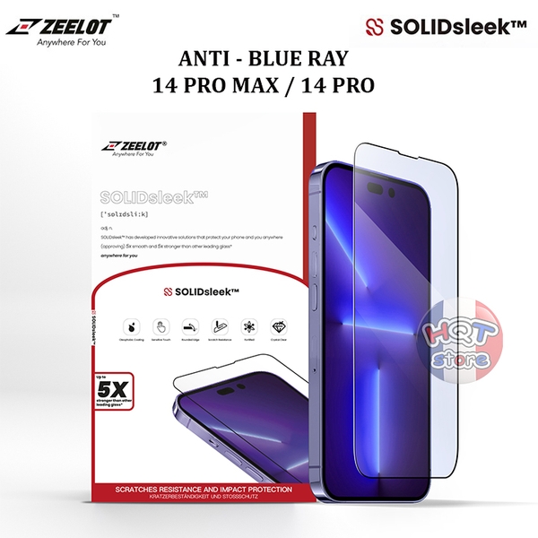 Kính chống ánh sáng xanh ZEELOT ANTI-BLUE RAY IPhone 14 Pro Max 14Pro