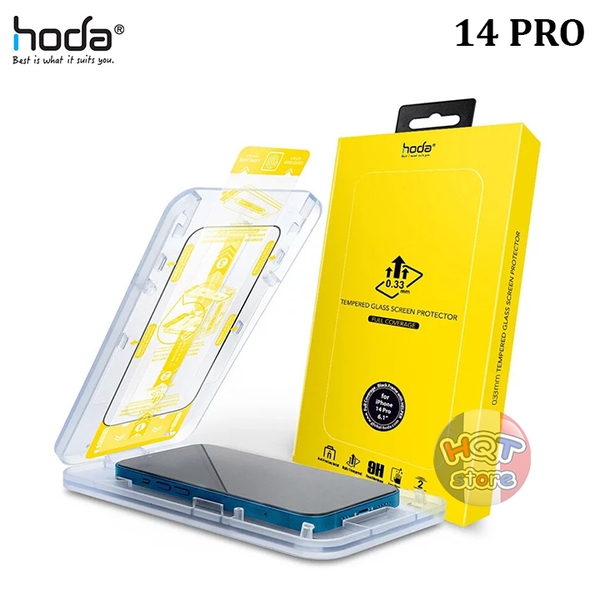 Kính HODA CLEAR 2.5D IPhone 14 Pro (Laser Dust-Free Helper)
