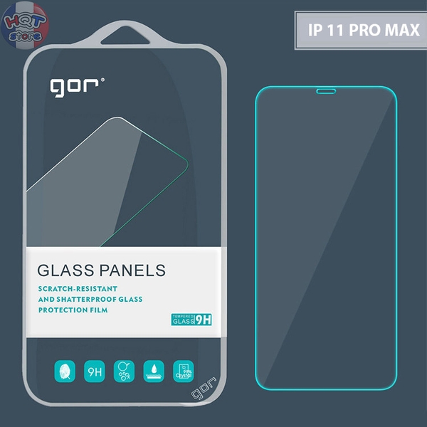 Kính cường lực Gor 9H cho IPhone 11 Pro Max / XS Max (ko viền đen)