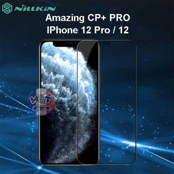 Kính cường lực full màn Nillkin Amazing CP+ Pro cho IPhone 12 Pro / 12