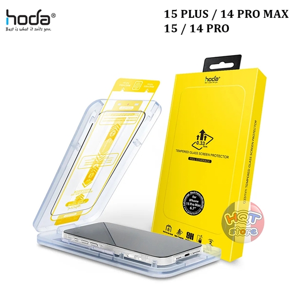 Kính cường lực màn hình HODA CLEAR 2.5D IPhone 15 Plus / 15