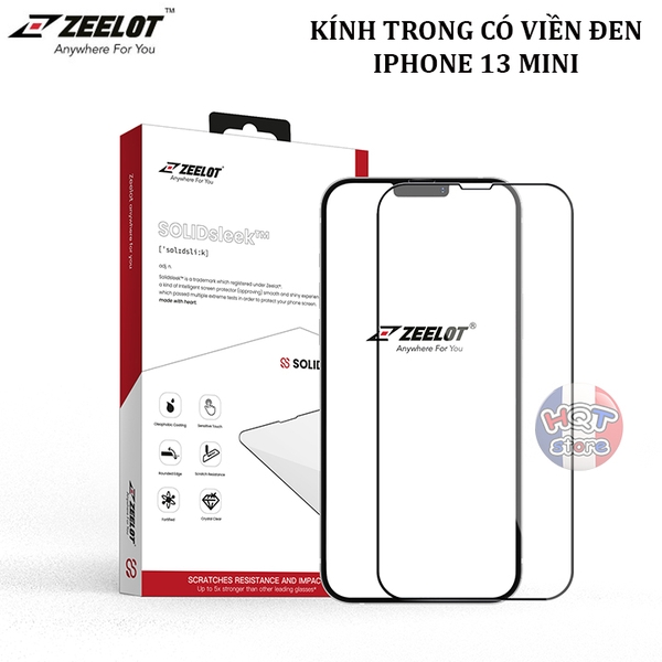 Kính cường lực ZEELOT SOLIDsleek Retina Clear cho IPhone 13 Mini