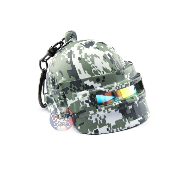 Móc khóa nón PUBG cấp 3 bản Camo Edition 6 cm