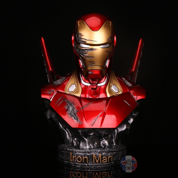 Mô hình tượng bán thân IRon Man Mark 50 Polystone tỉ lệ 1/2 cao 34.5cm