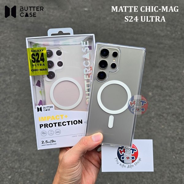 Ốp lưng chống sốc nhám trong ButterCase Chic-Mag Samsung S24 Ultra