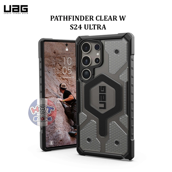 Ốp lưng chống sốc UAG Pathfinder Clear W Magsafe S24 Ultra chính hãng