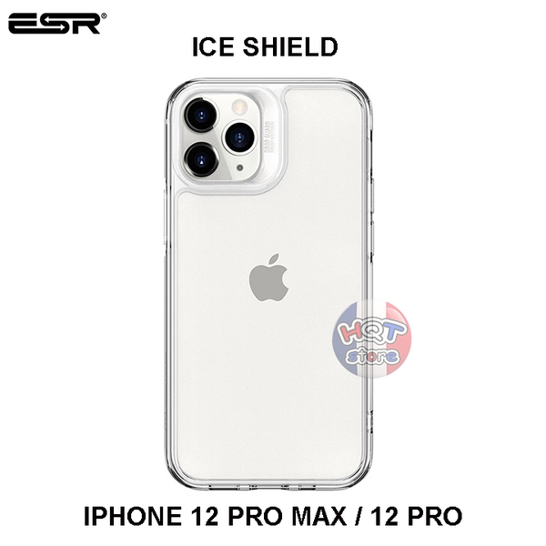 Ốp lưng kính trong suốt ESR ICE SHIELD cho IPhone 12 Pro Max / 12 Pro